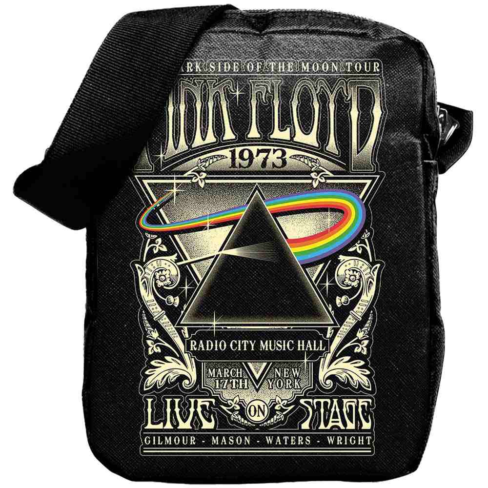 Rocksax Pink Floyd - 1973 Live Crossbody tas - Zwart
